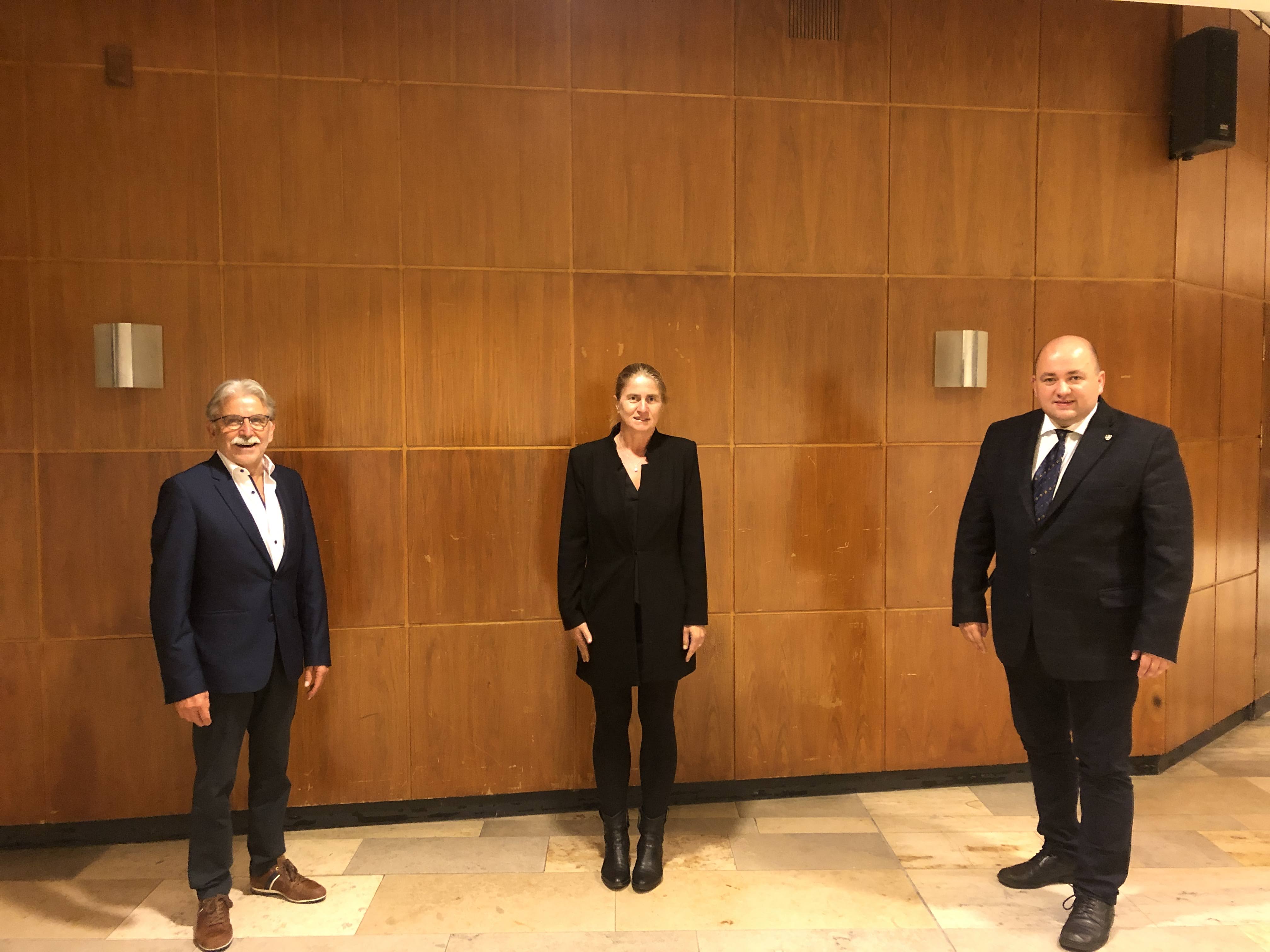 Die neuen Ratsmitglieder der FDP Rheinbach v.l.n.r.: Lorenz Euskirchen, Jana Rentzsch, Sebastian Ruland