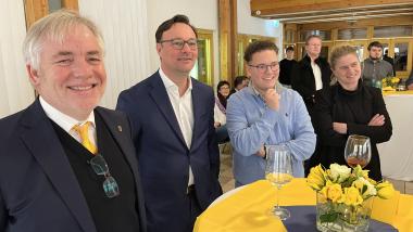 v.l.n.r. Christoph Maurer, PStS Oliver Luksic, Marc Frings, Jana Rentzsch